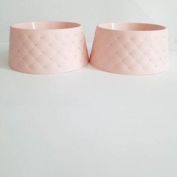 Pink bling rhinestone pet bowls - Picture 7 of 7